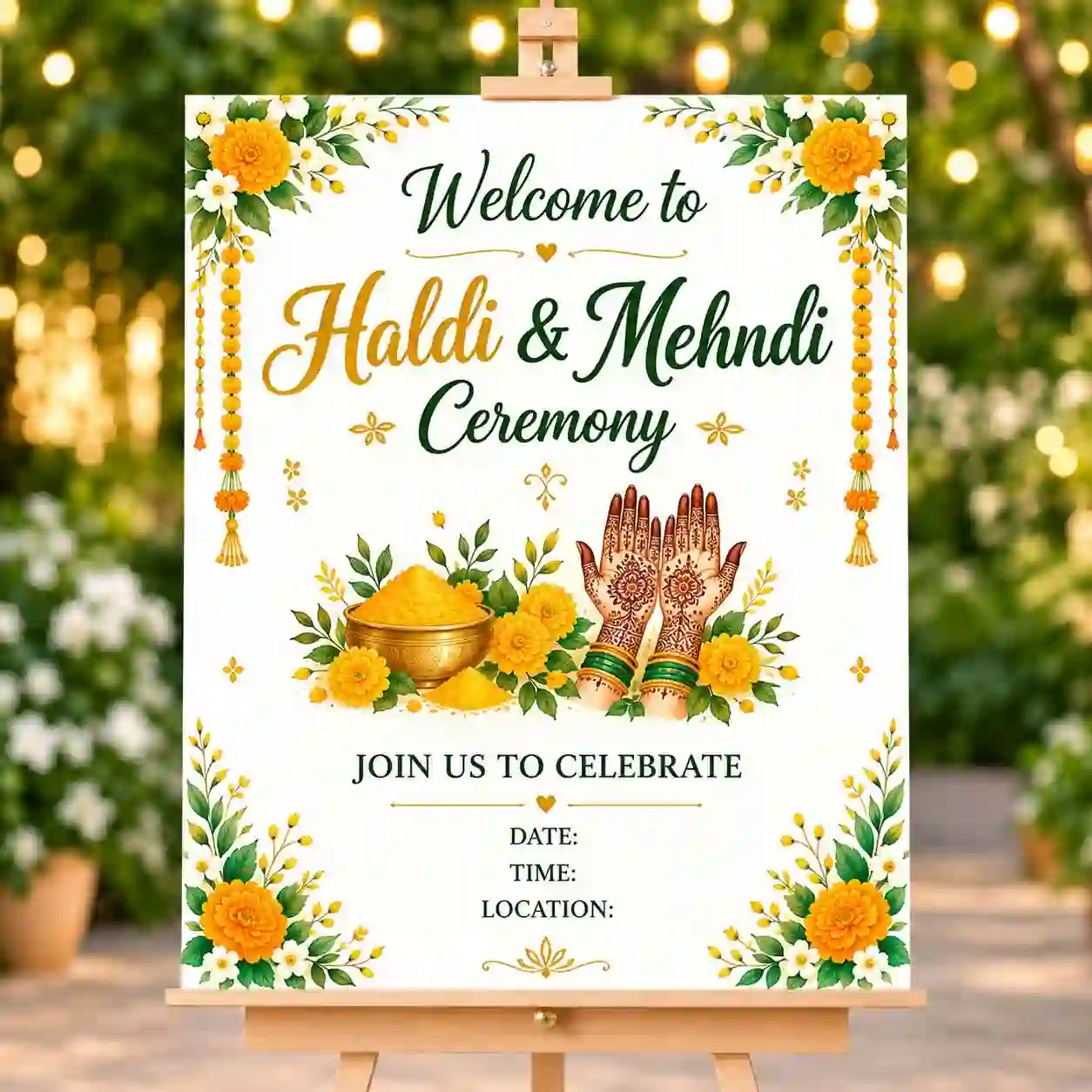 Welcome Board With Stand